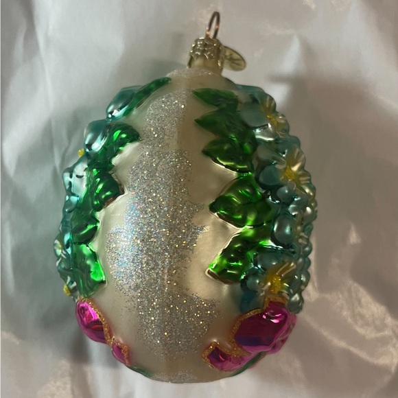 Christopher Radko Egg blossom flowers Christmas Ornament. 1998 - Picture 5 of 5